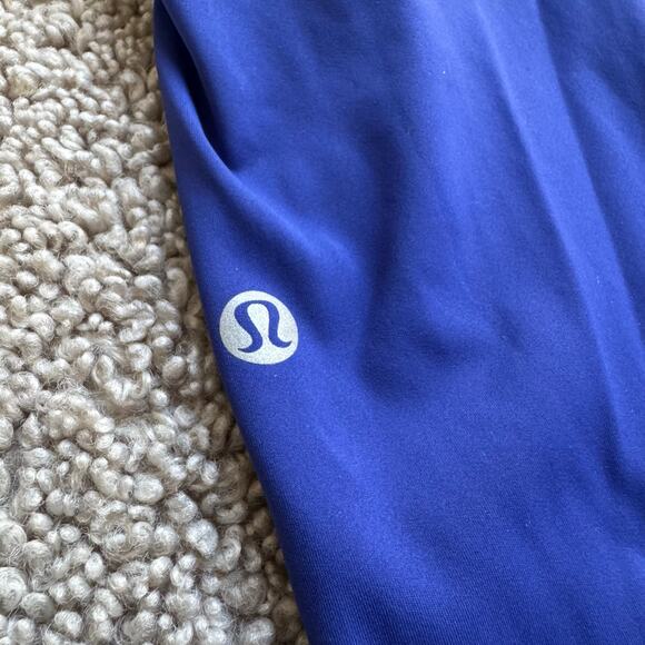EUC Lululemon Fast and Free Crop II 19" *Non-Reflective - Larkspur Size 4 - Picture 6 of 11